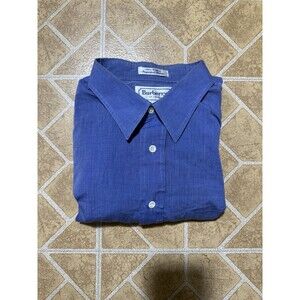 Vintage Burberrys of London Men's Shirt 17.5-35 Blue 100% Cotton Made in USA